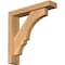 Ekena Millwork Balboa Block Smooth Bracket w/ Offset Brace, Western Red Cedar, 3 1/2"W x 16"D x 16"H BKT0402X16X16BOA05SWR - alternate 1